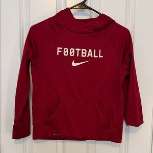 Nike Kids Red Football Hoodie
